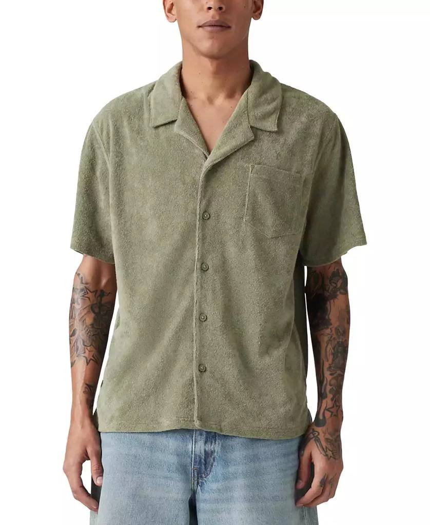 Levi's Men's Portola Short Sleeve Terry Button-Front Camp Shirt 5