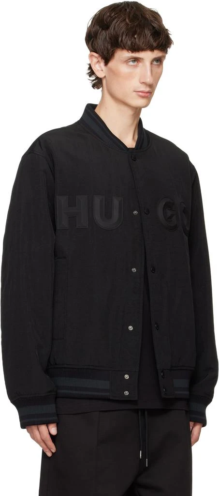 Black Logo Bonded Bomber Jacket – On Sale Now with Up to 72% Off