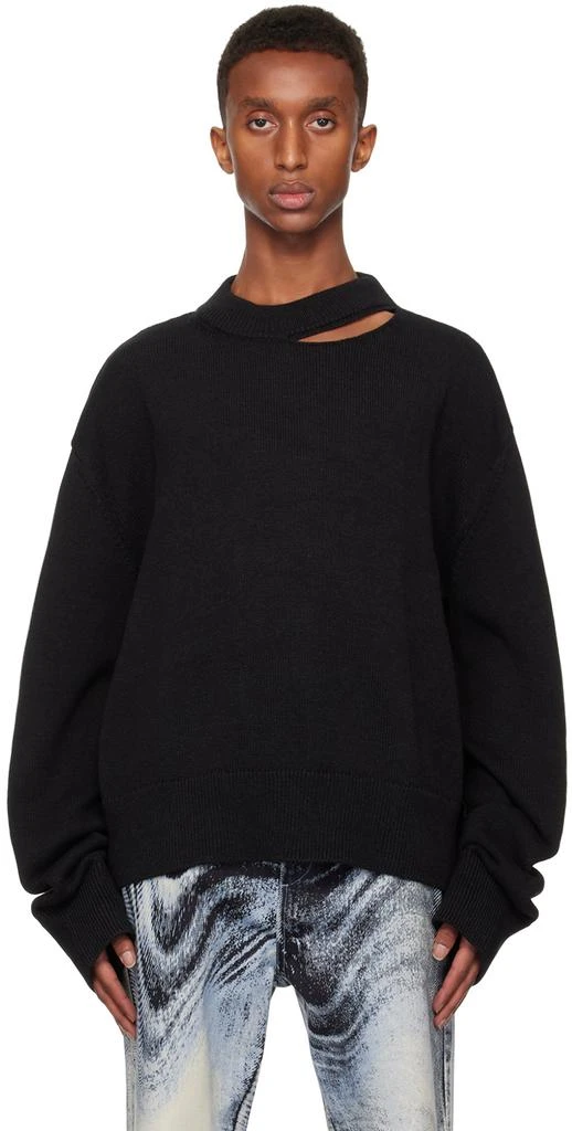 CAMPERLAB Black Melange Knit Sweater 1