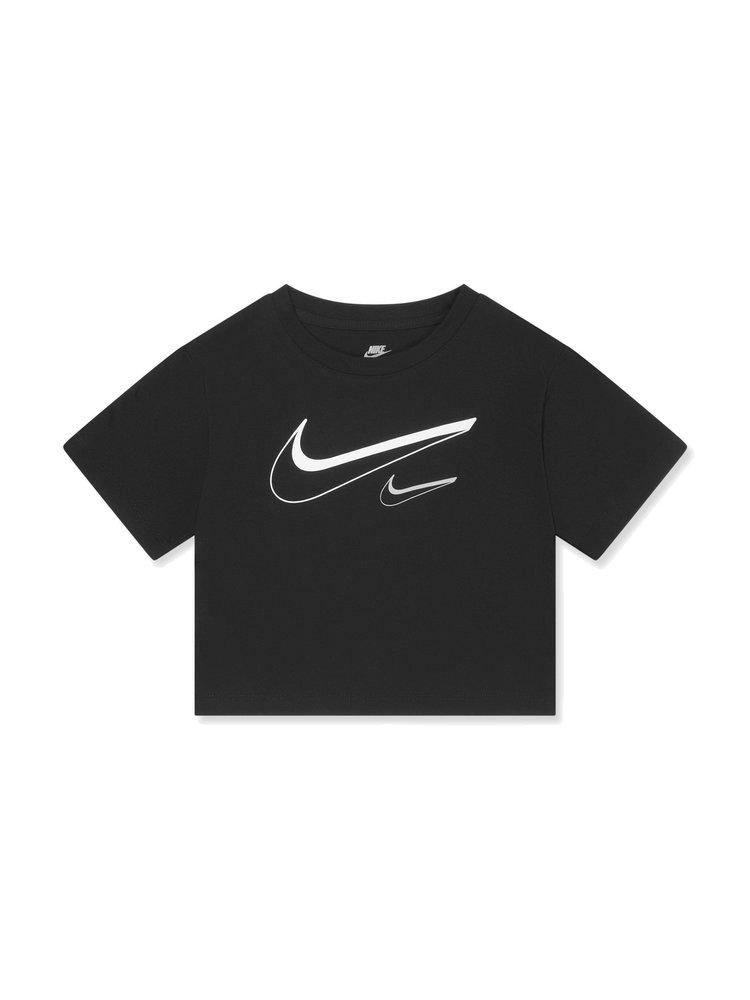 NIKE Nike Kids Swoosh Logo Printed Boxy T-Shirt