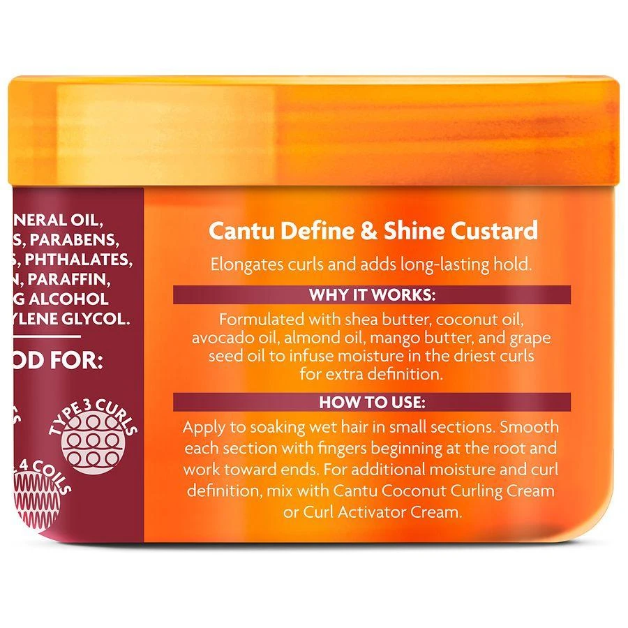 cantu Define & Shine Custard with Shea Butter for Natural Hair 6