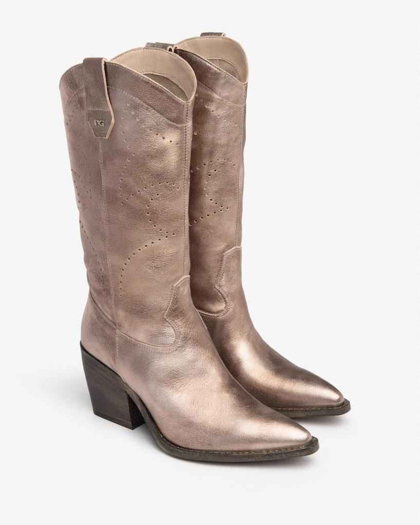 NeroGiardini Nerogiardini - Women's Torba Leather Cowboy Boots