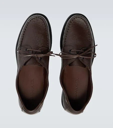 Saman Amel City Moc leather boat shoes 4