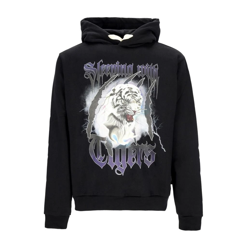 PHOBIA Tiger Hoodie X Emis Killa Black Men's Lightweight Hooded Sweatshirt 1