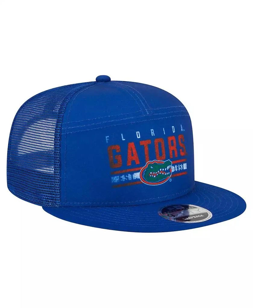 New Era Men's Royal Florida Gators Split Panel 9FIFTY Snapback Trucker Hat 2