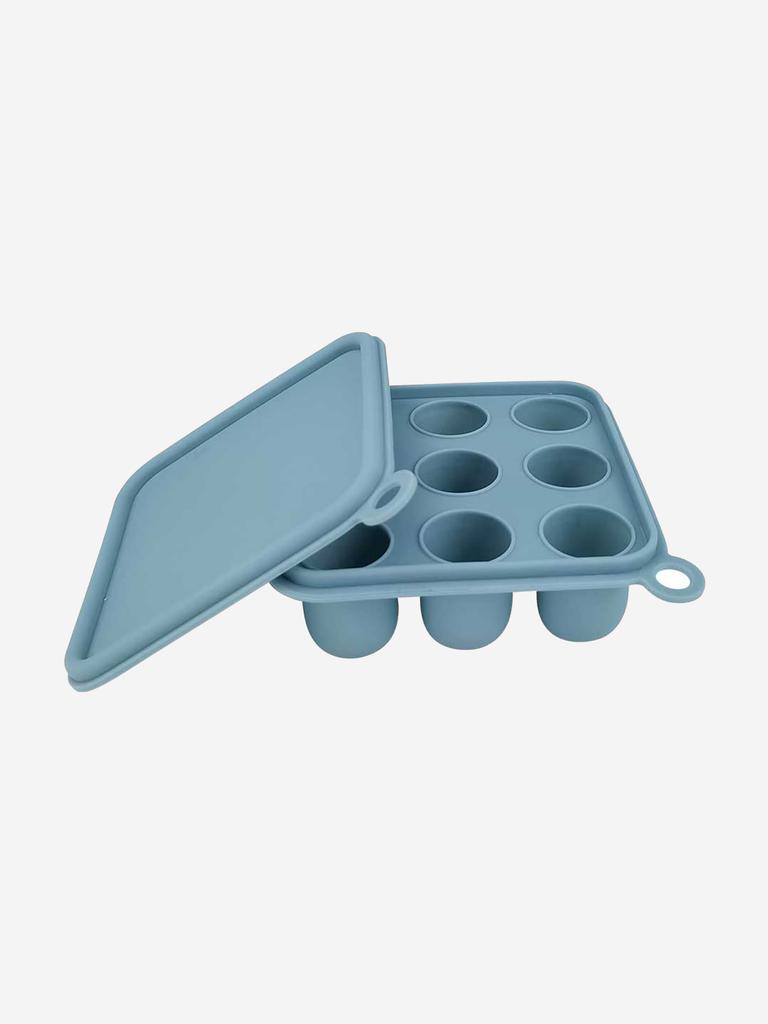 Bloom Bambini Bloom Bambini Silicone Baby Freezer Cube Trays with Cover in Blue