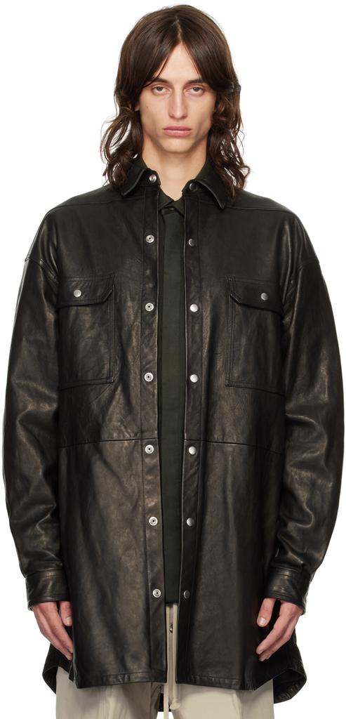 Rick Owens Black Porterville Alice Strobe Jacket - Jackets