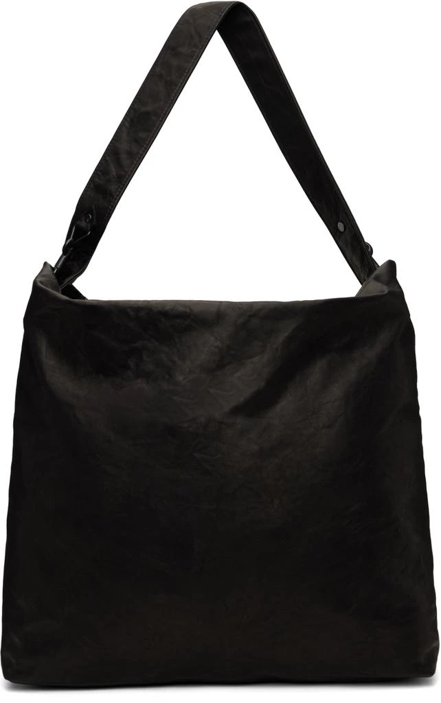 YOHJI YAMAMOTO Black Washed Horse Leather 2Way Bag 1