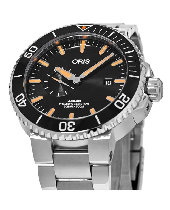 Oris Oris Aquis Small Second, Date Ceramic Bezel Men's Watch 01 743 7733 4159-07 8 24 05PEB 2