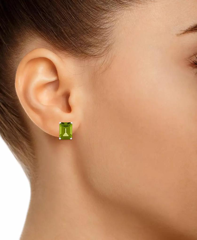 Macy's Peridot (3-3/8 ct. t.w.) Stud Earrings in 14K Yellow Gold or 14K White Gold