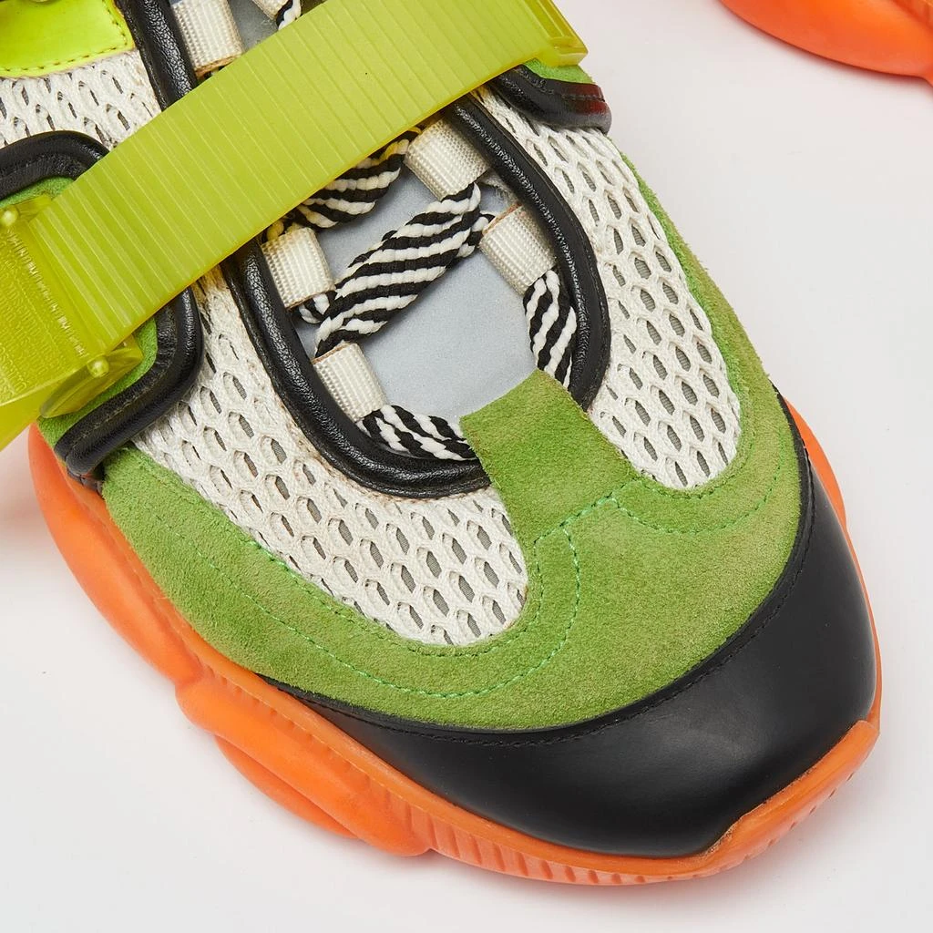 Moschino Moschino Multicolor Suede and Mesh Fluo Teddy Sneakers Size 41 8