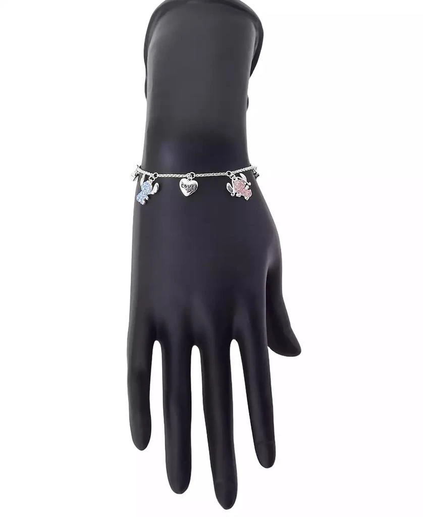 Disney Cubic Zirconia Lilo and Stitch Love Angel Bolo Bracelet 3