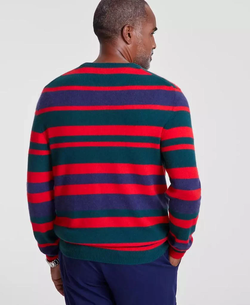 Club Room Men's Printed Stripe Cashmere Crewneck Sweater, Created for Macy's 4