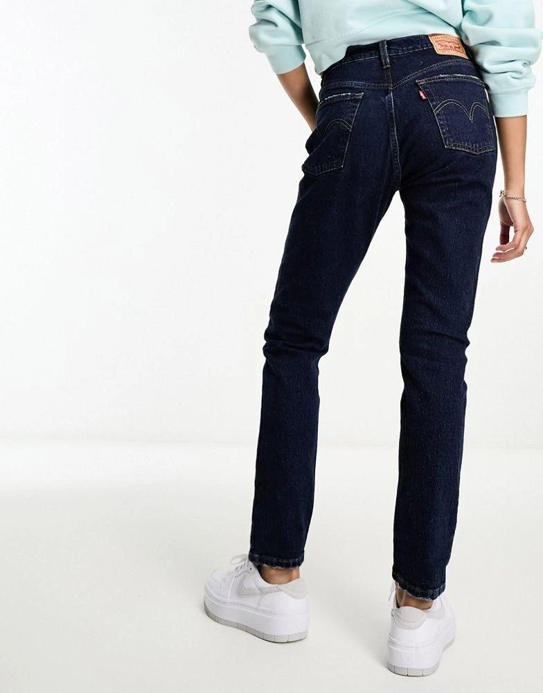Levi's Levi's 501 skinny jean in dark blue 4