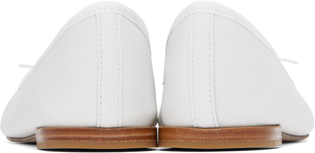 White Cendrillon Ballerina Flats – On Sale Now with Up to 45% Off
