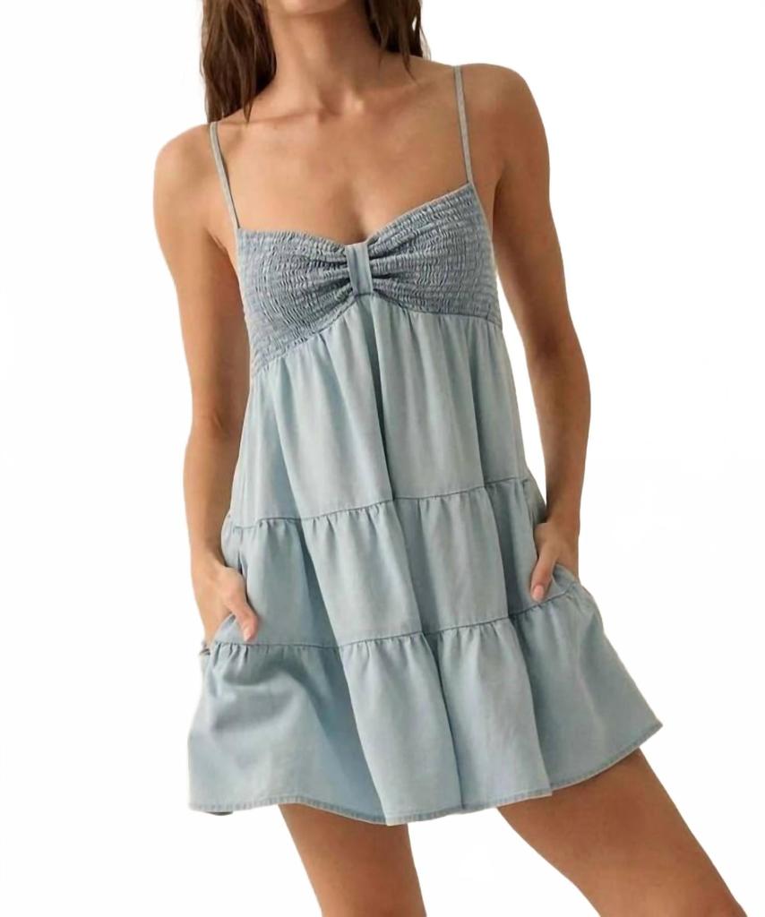 PROMESA Kayla Romper In Denim