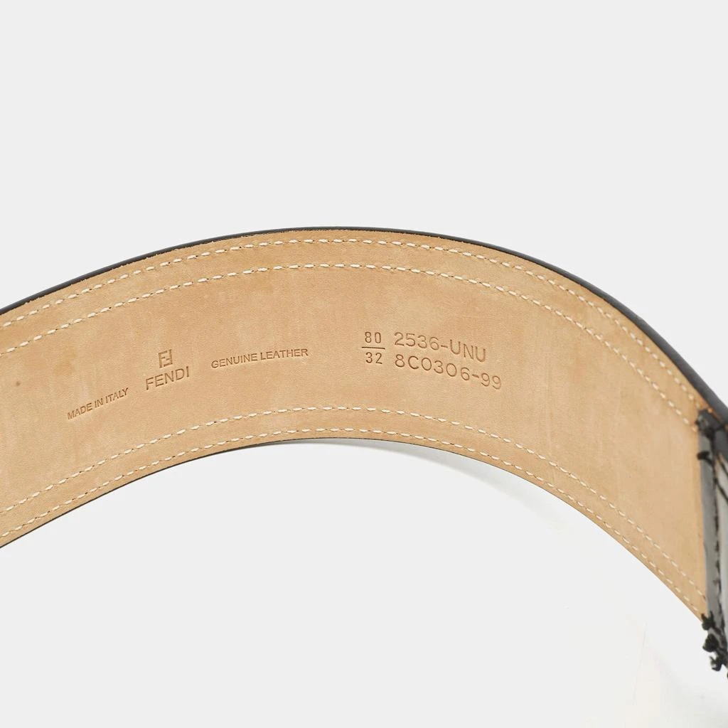 Fendi Belt - Black Patent Leather Size 80/32 Fendi Black Patent Leather B Buckle Waist Belt 80CM – On  main image 3