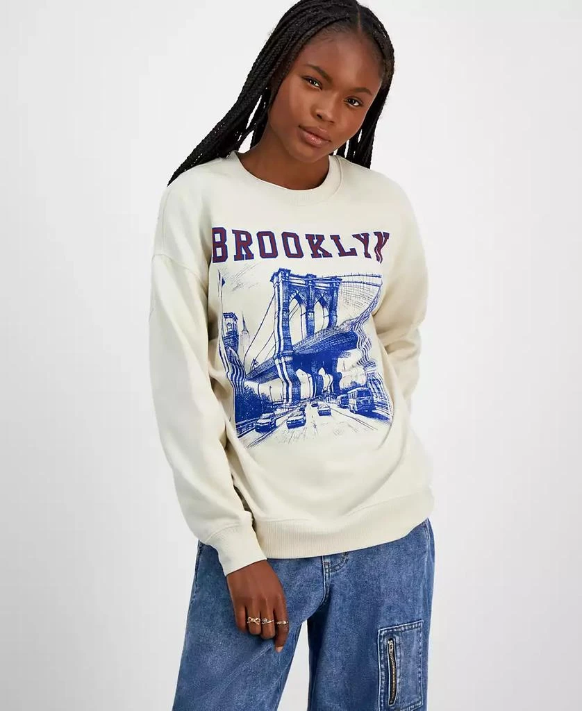 Rebellious One Juniors' Brooklyn Graphic Sweatshirt 1