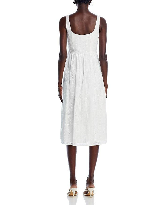 AQUA Eyelet Princess Midi Dress - Exclusive 3