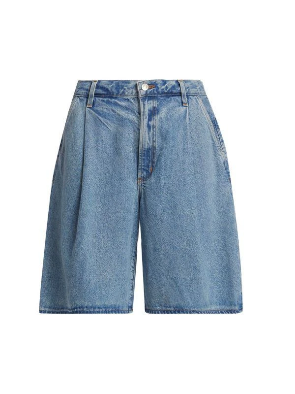 AGOLDE Ellis Denim Wide-Leg Trousers Shorts 6
