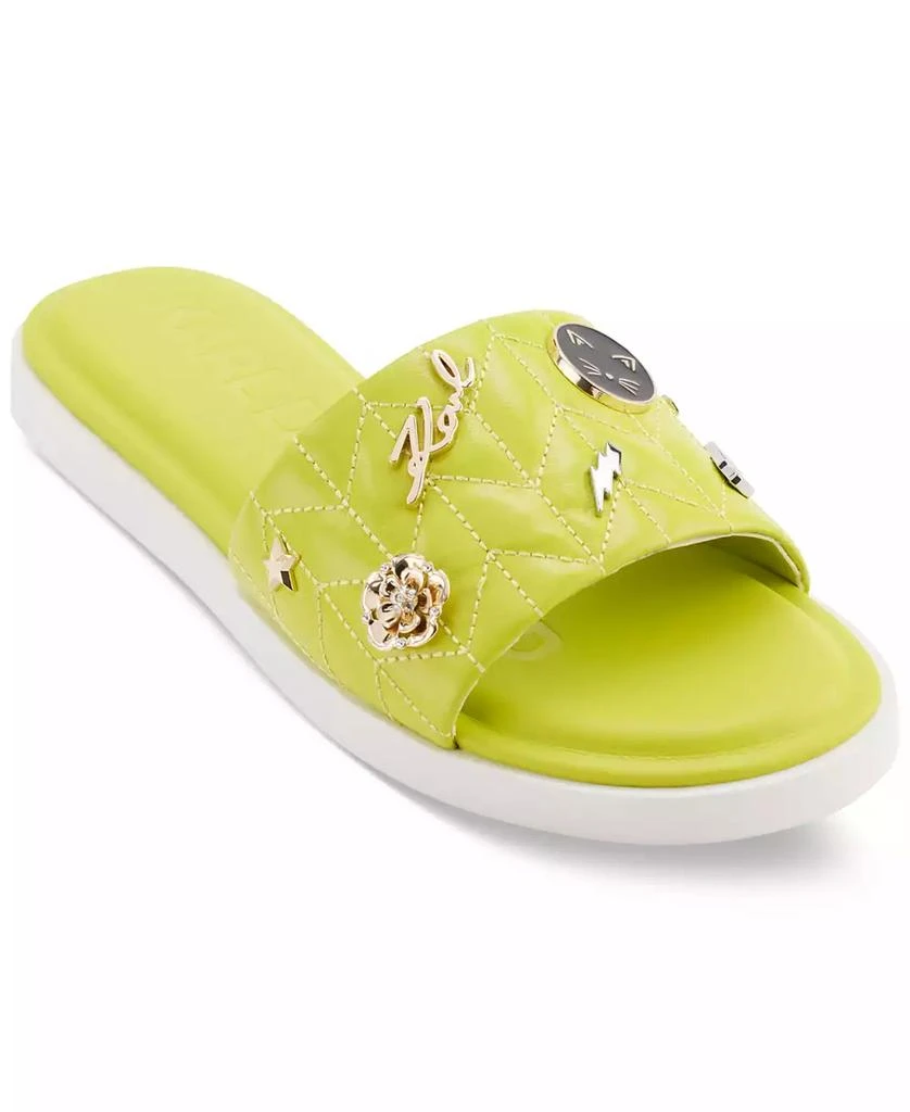 Karl Lagerfeld Paris Women's Carenza Pins Flat Slide Sandals 1