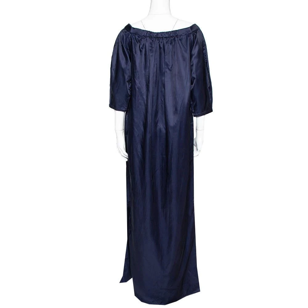maxi cotton dress with sleeves GAIA Cinched Maxi Cotton Dress - 100% Cotton | Modest Dresses S/M