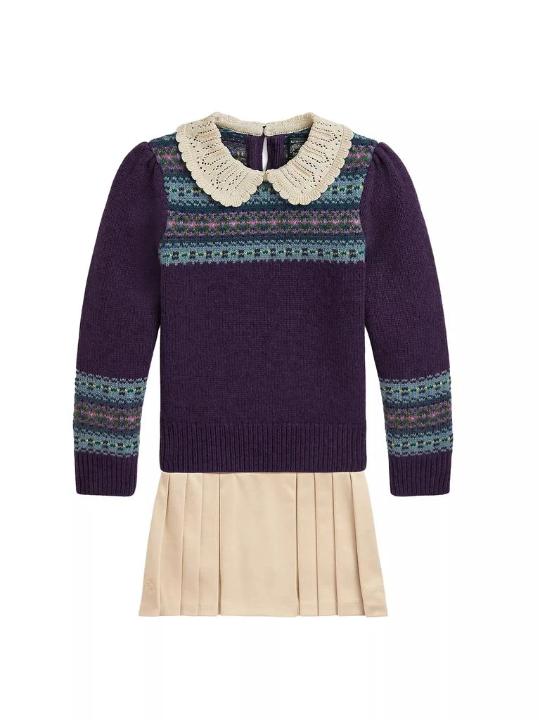 Ralph Lauren Little Girl's & Girl's Fair Isle Wool-Blend Sweater 2