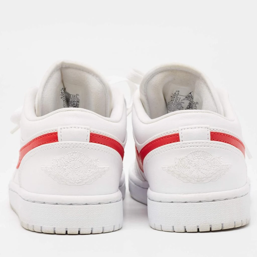 Jordan Air Jordans White/Red Leather Air Jordan 1 White Red Sneakers Size 37.5 5