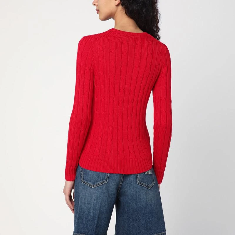 Ralph Lauren Red cotton cable-knit jumper 3
