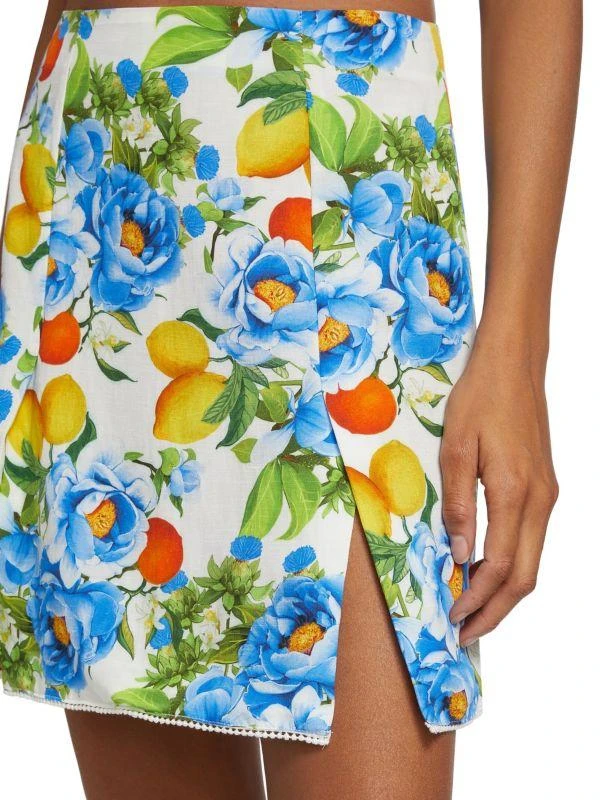 Borgo de Nor Analu Linen-Blend Skirt 4