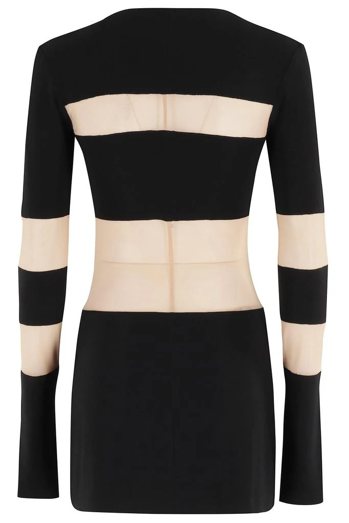 Norma Kamali Norma Kamali Striped Long-Sleeve Dress 2