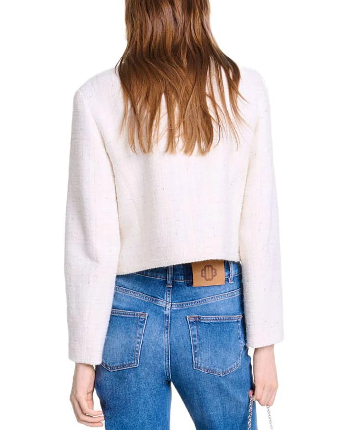 Maje Voyce Braided Tweed Cardigan 3