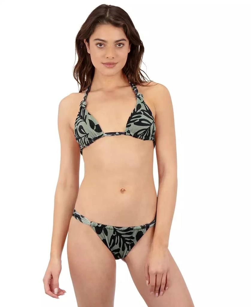 Hurley Juniors' Marina Ribbed Cheeky Bikini Bottoms from Macy's