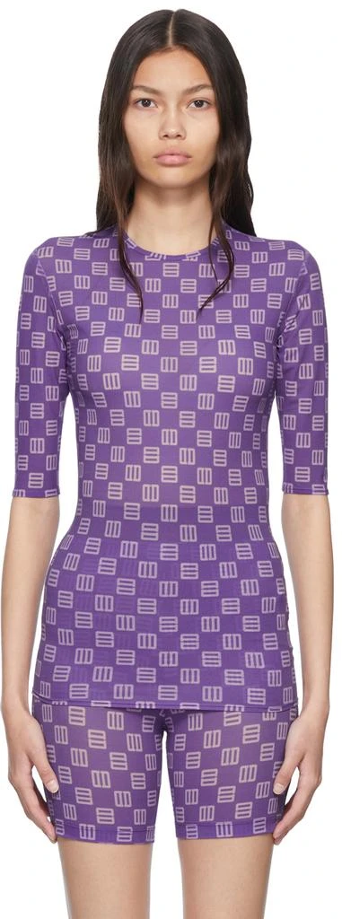 Ambush Purple Nylon Sport Top 1