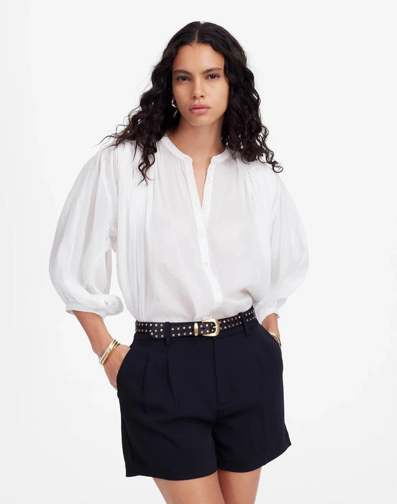 Madewell Easy Pleated Trouser Shorts in Crepe 2