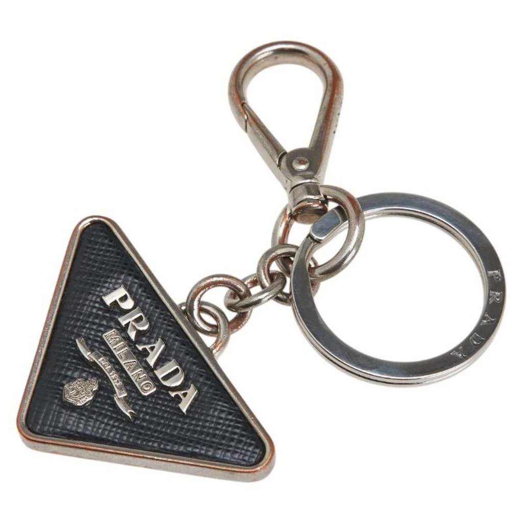 Prada Leather Metal Keyring (Pre-Owned)