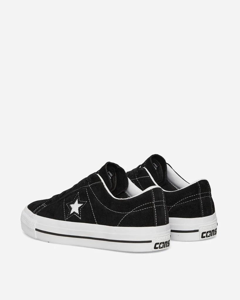 Converse One Star Pro Nubuck Leather Sneakers Black 4