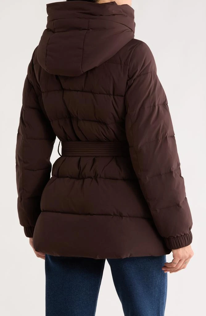 Michael Kors Belted Channel Quilted Hooded Puffer Coat 2
