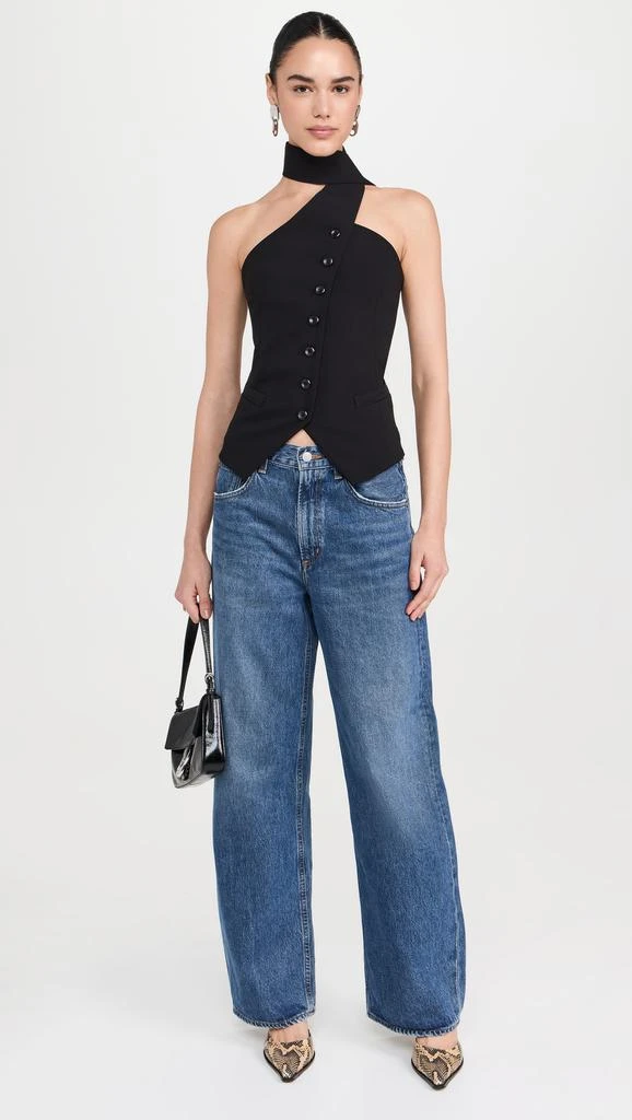 Pixie Market Mara Choker Neck Strap Button Top 4