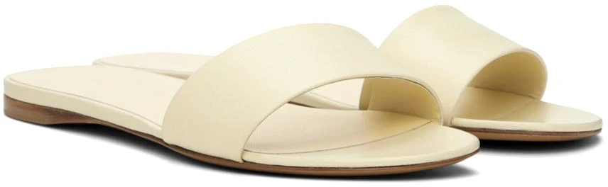 The Row Off-White Combo Slide Sandals 4