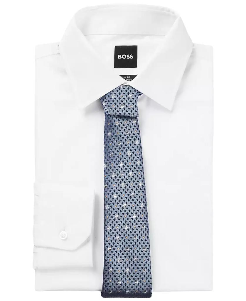 Hugo Boss Men's Silk Jacquard Double D Monogram Tie