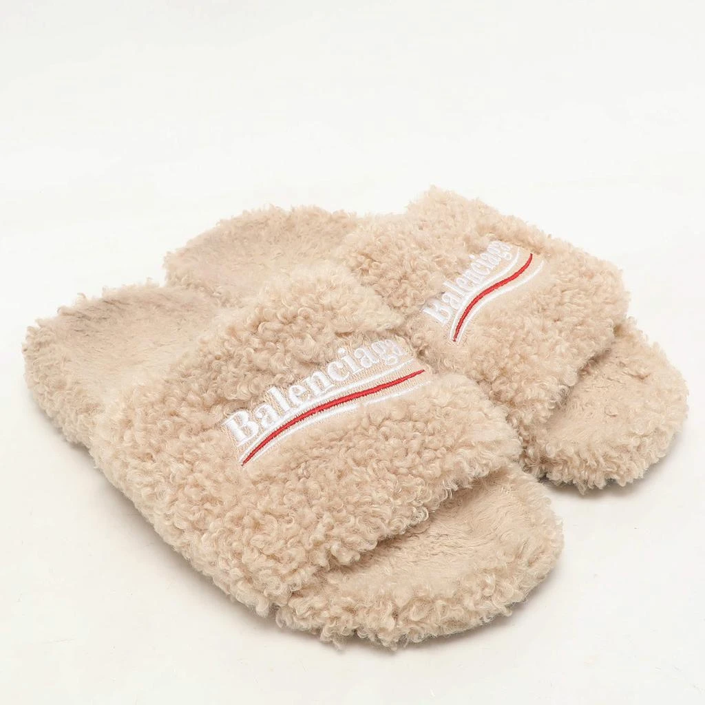 Balenciaga Balenciaga Beige Faux Fur Fury Slide Sandals Size 37 4