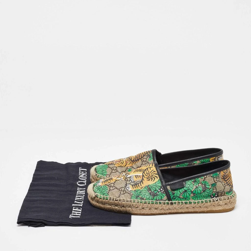 Gucci Gucci Multicolor Bengal Tiger Print Supreme Canvas and Leather Pilar Espadrille Loafers Size 40.5 9