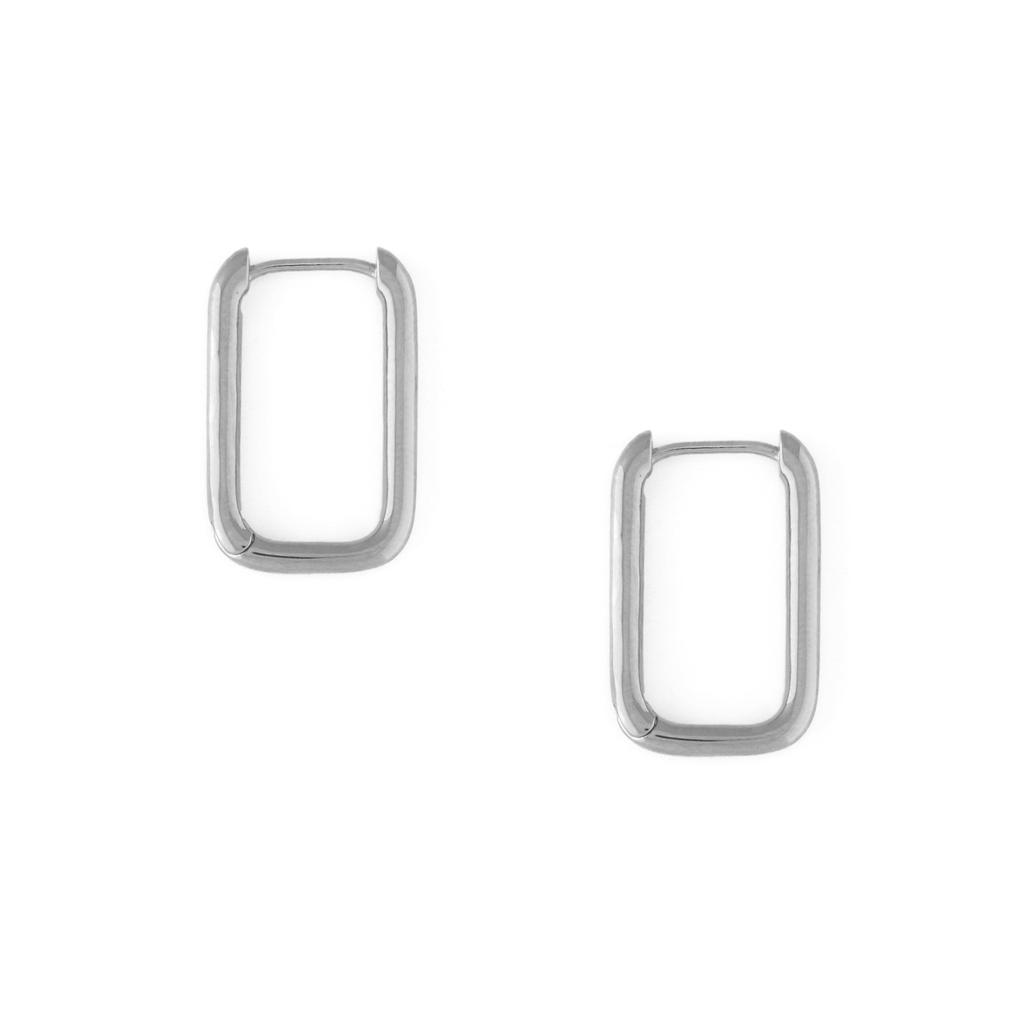 Orelia London Squoval Hoop Earrings
