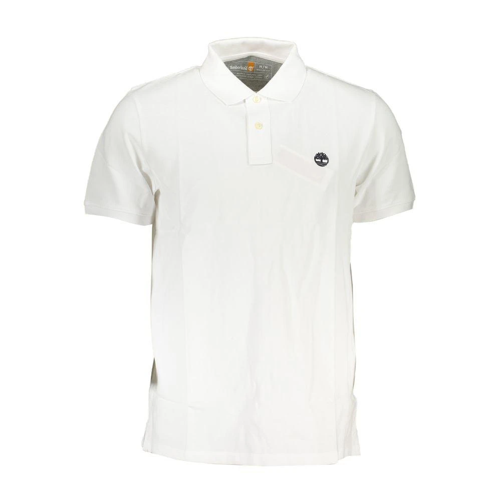 Timberland Timberland White Cotton Polo Shirt 1