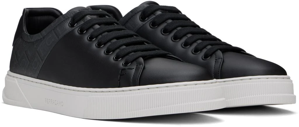 Ferragamo Black Low Top Sneakers 4