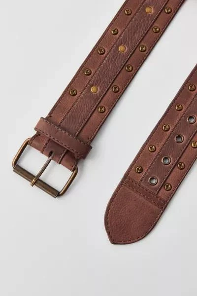 Urban Outfitters Studded Washed Leather Belt 3