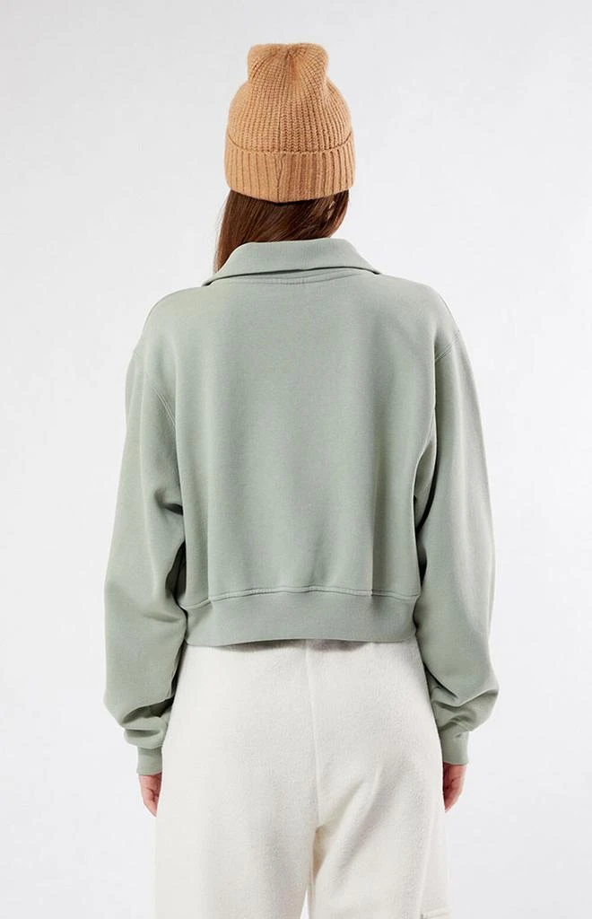 PacSun Switzerland Half Zip Cropped Sweatshirt 3