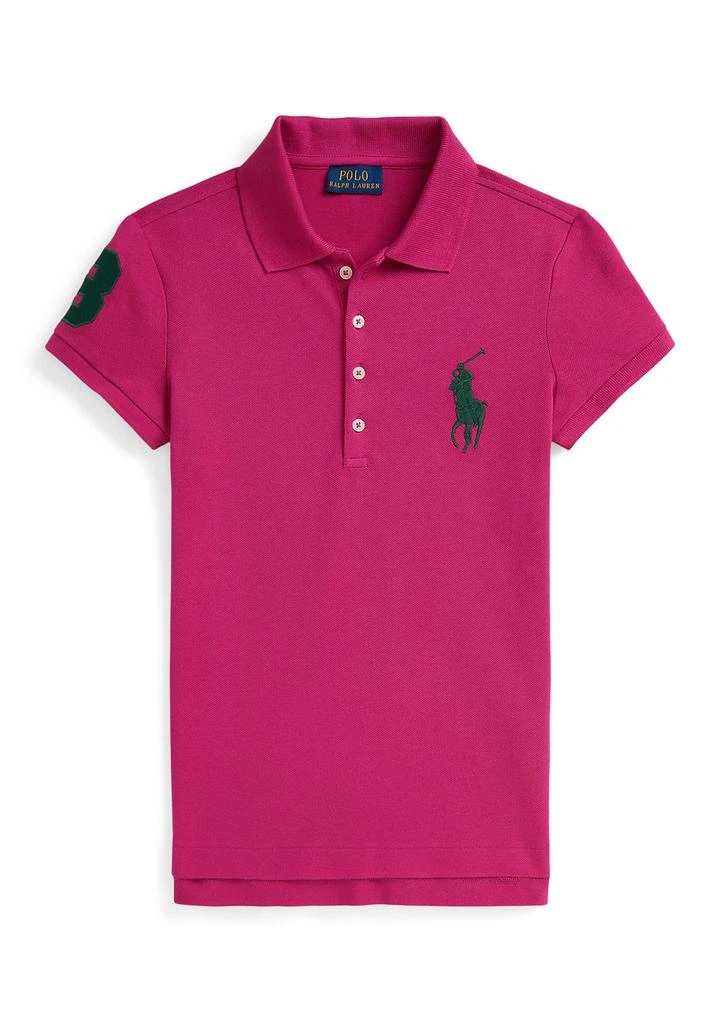 Ralph Lauren Girls 7-16 Big Pony Stretch Mesh Polo Shirt
