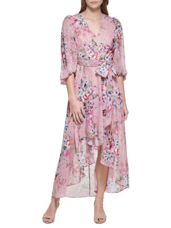 Eliza J High Low Floral Midi Dress 1